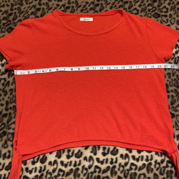 2 for $25 MADEWELL Shirt Texture & Thread Modern Side-Tie Top Women’s Size M - Picture 6 of 8